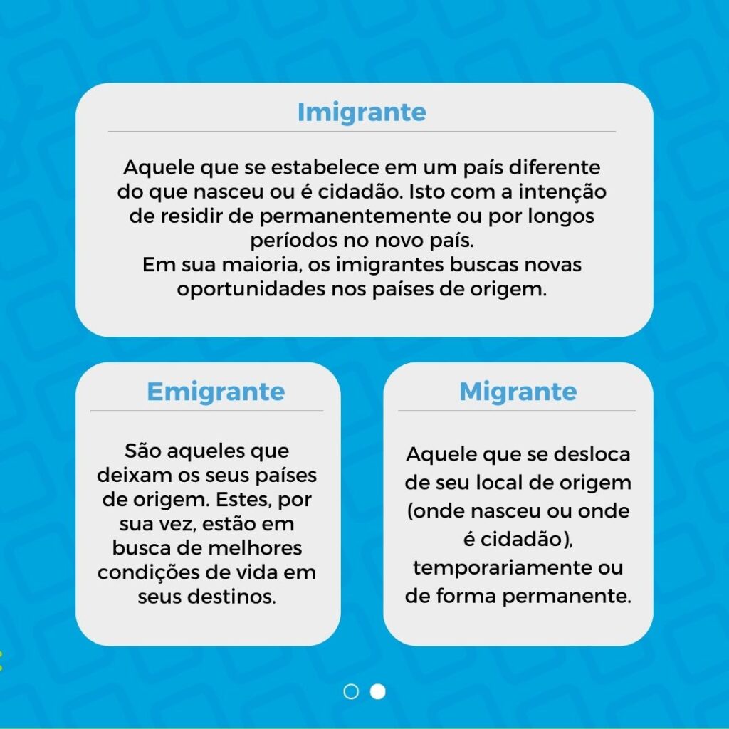 diferença entre emigrante e imigrante