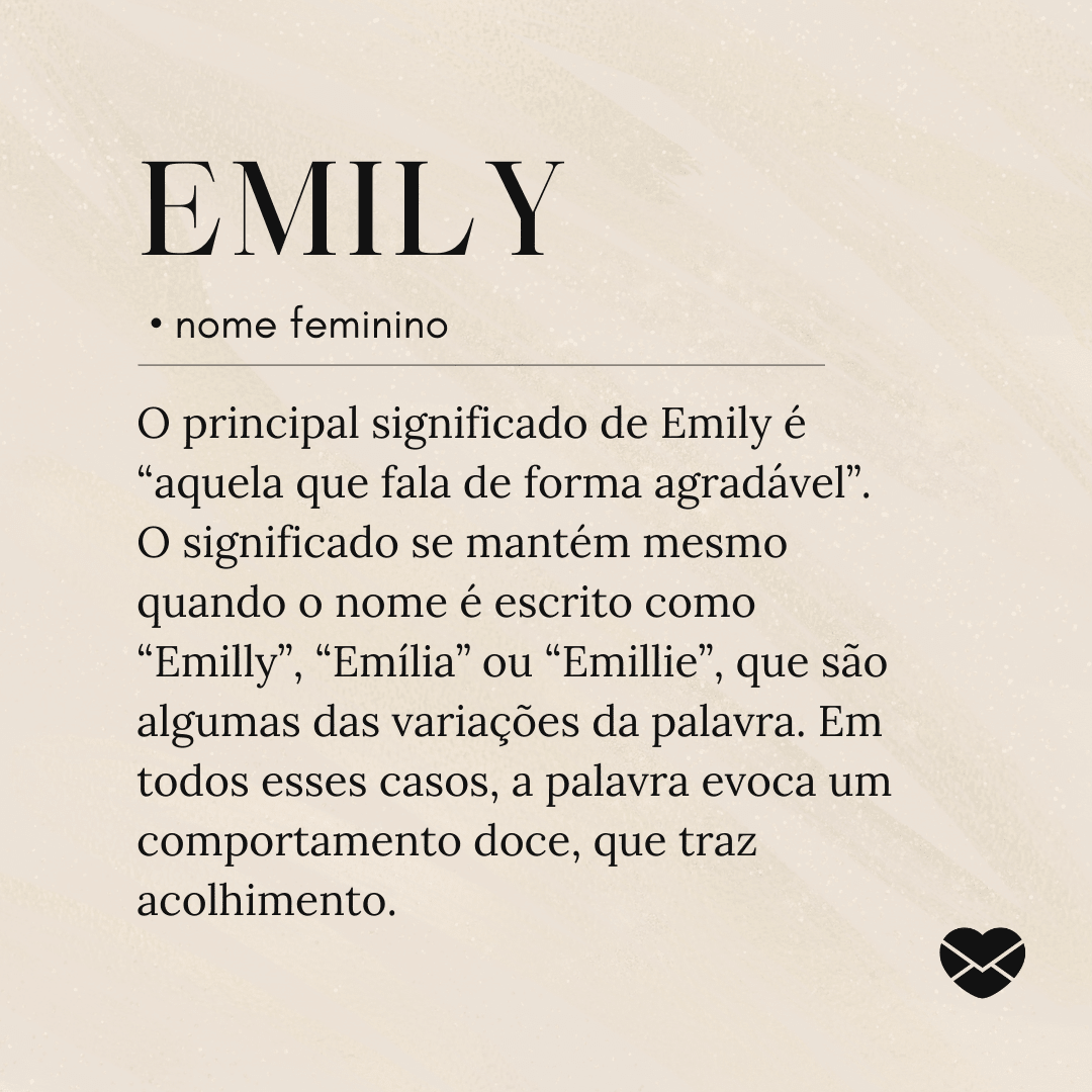 emily nome significado