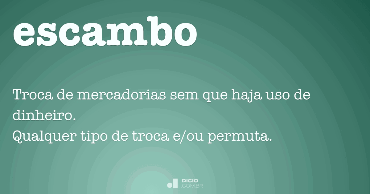 troca direta de mercadorias