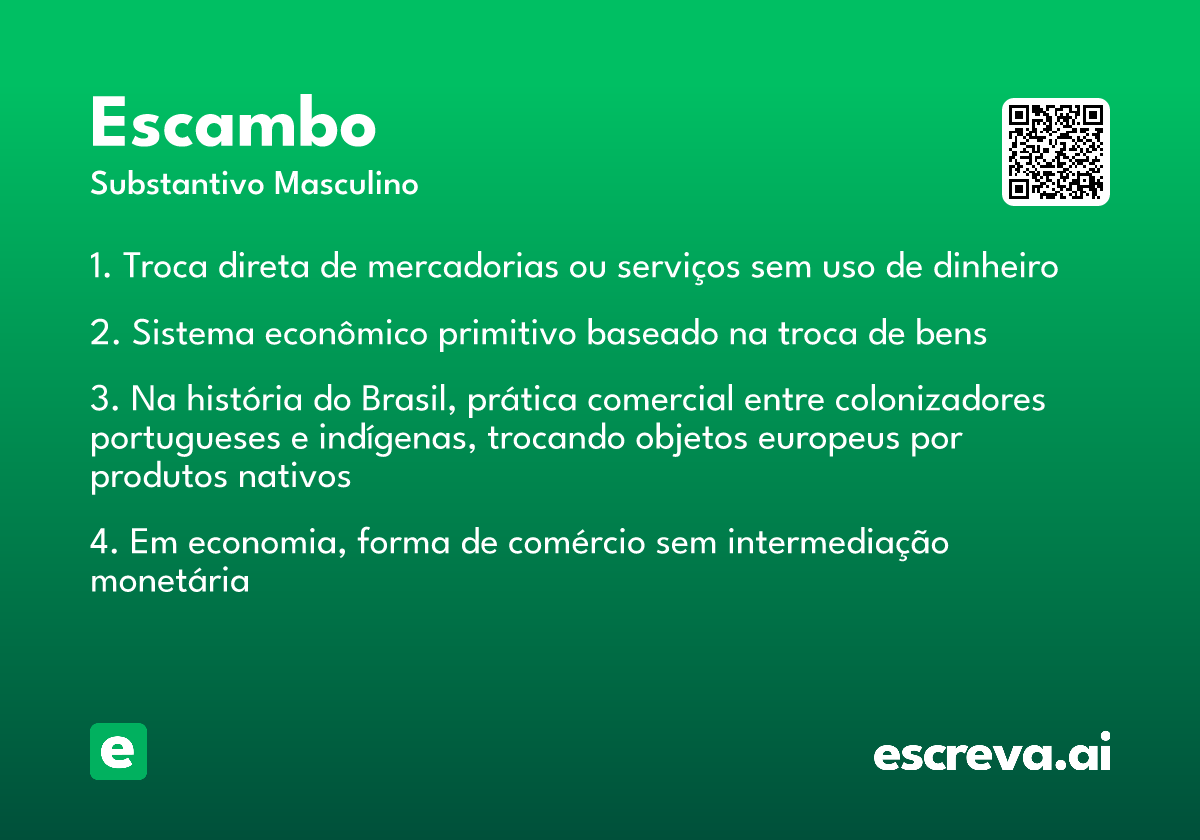 troca sem dinheiro