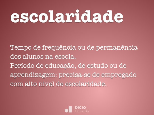 grau de instrução