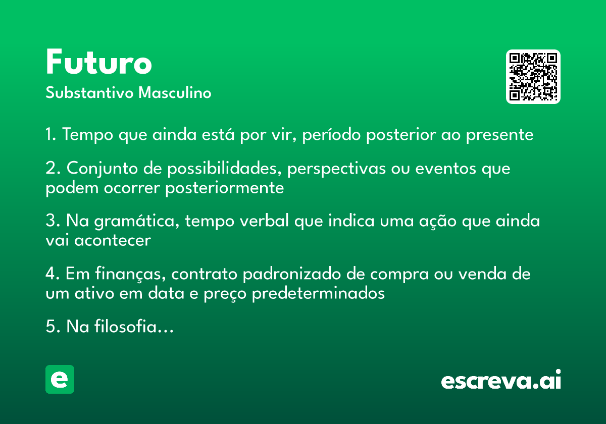 conceito de futuro