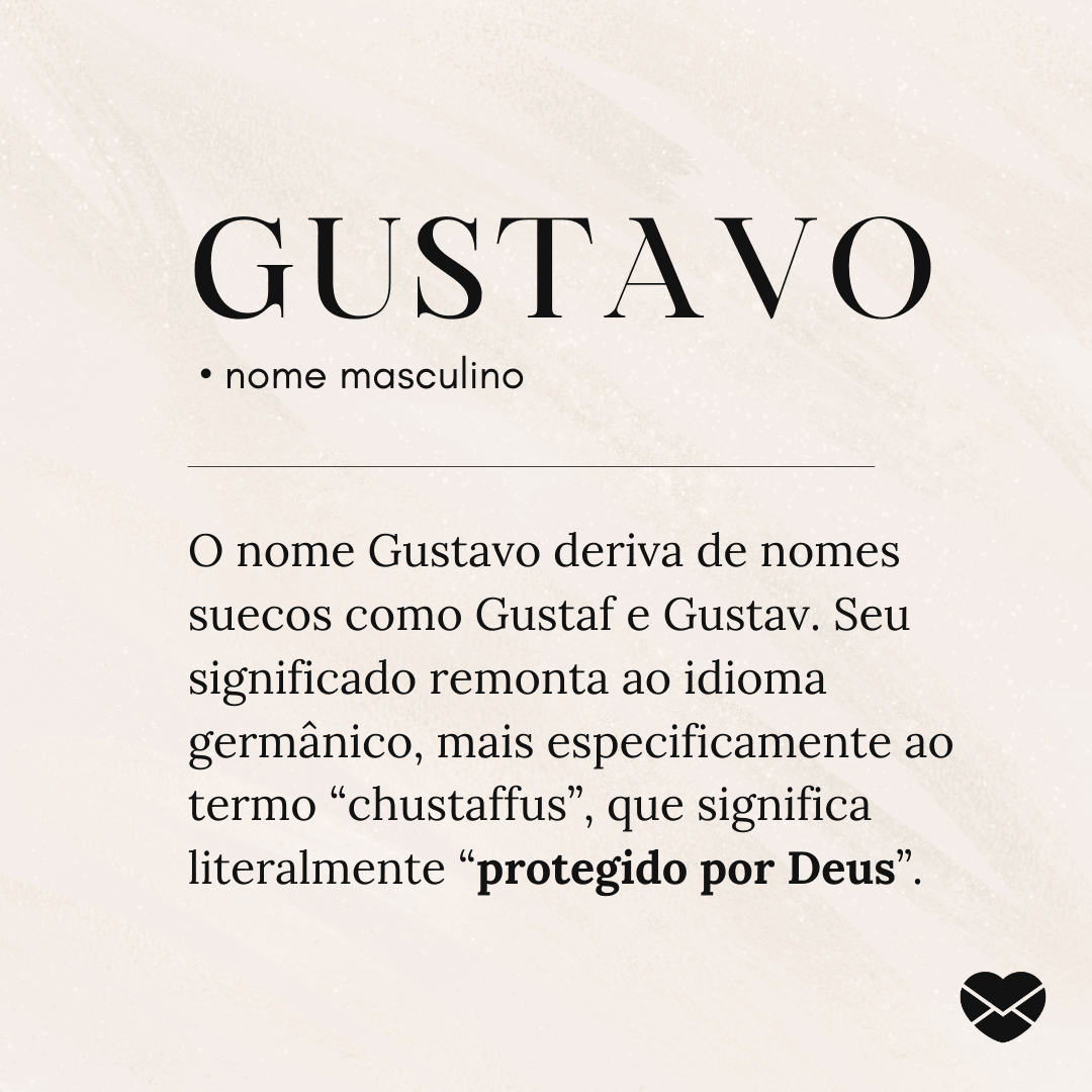 significado nome Gustavo