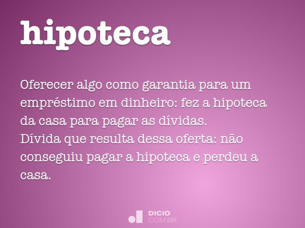 o que é hipoteca