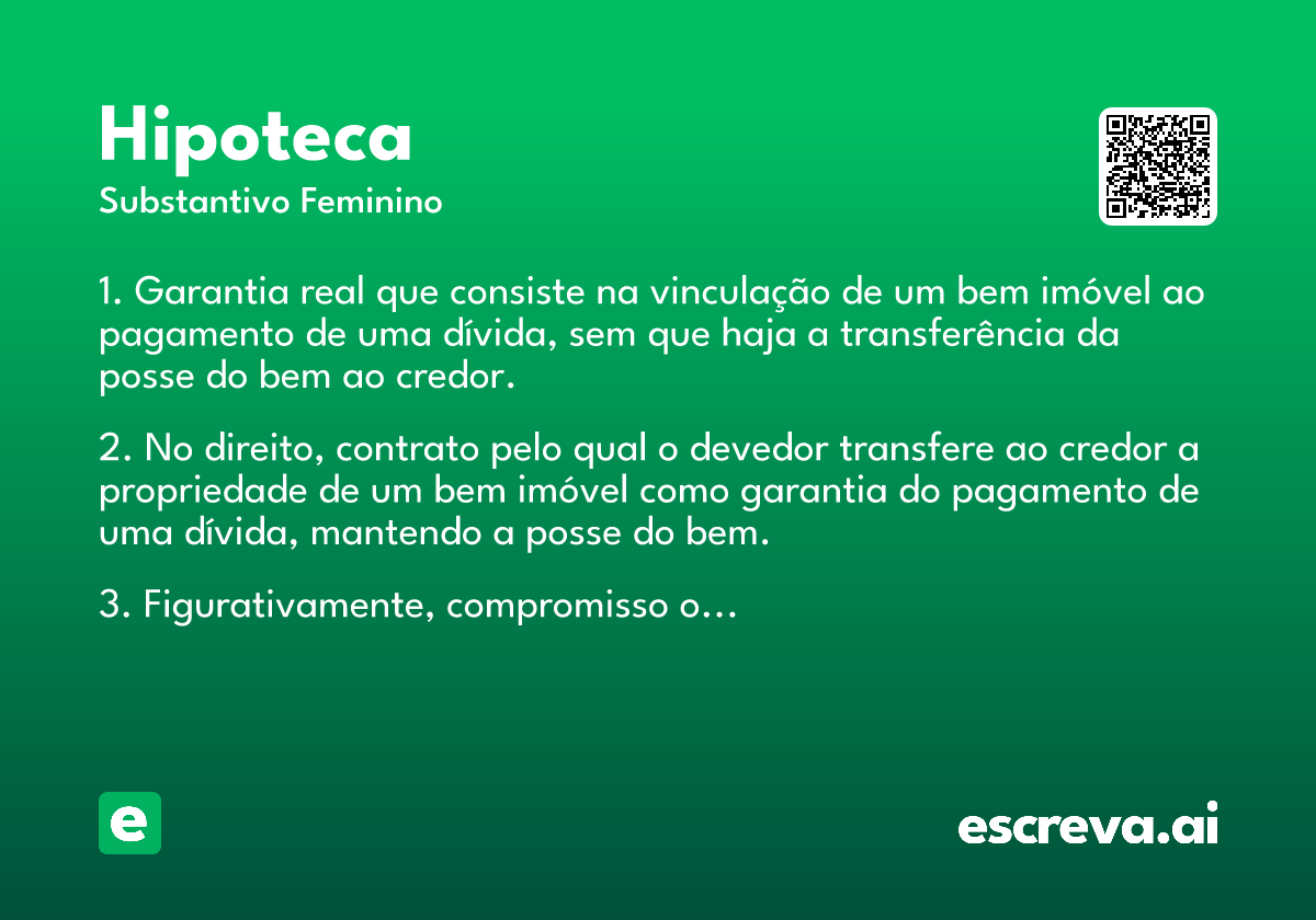 garantia hipotecária