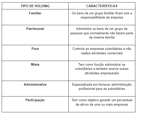 Como funciona holding familiar