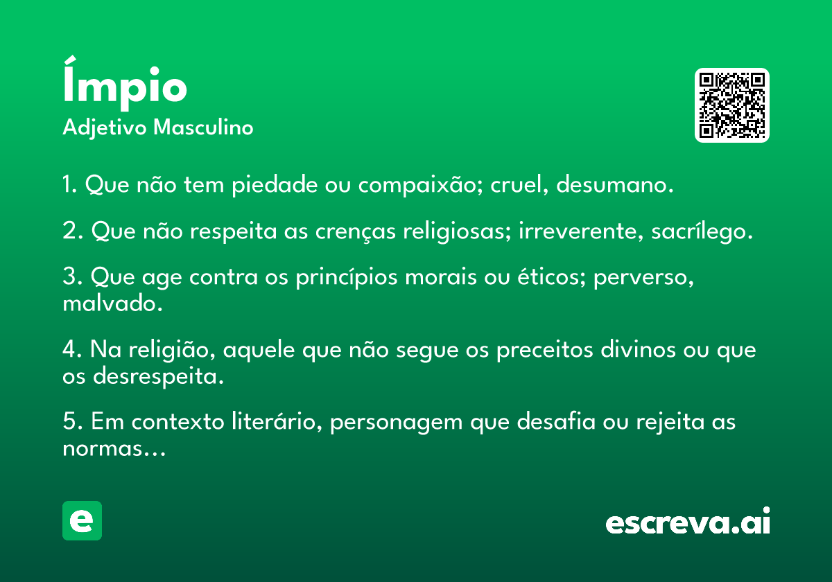 o que significa ser ímpio na fé cristã
