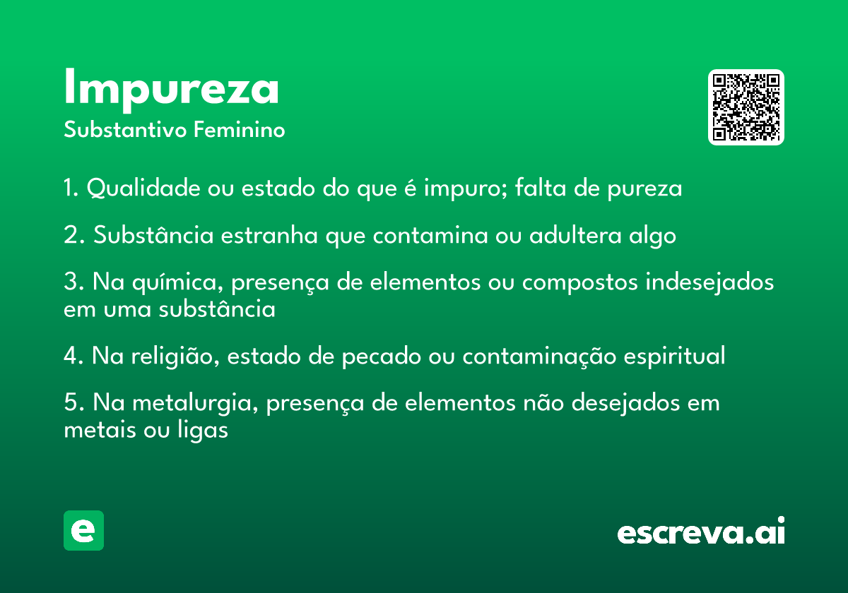 o que a bíblia diz sobre impureza