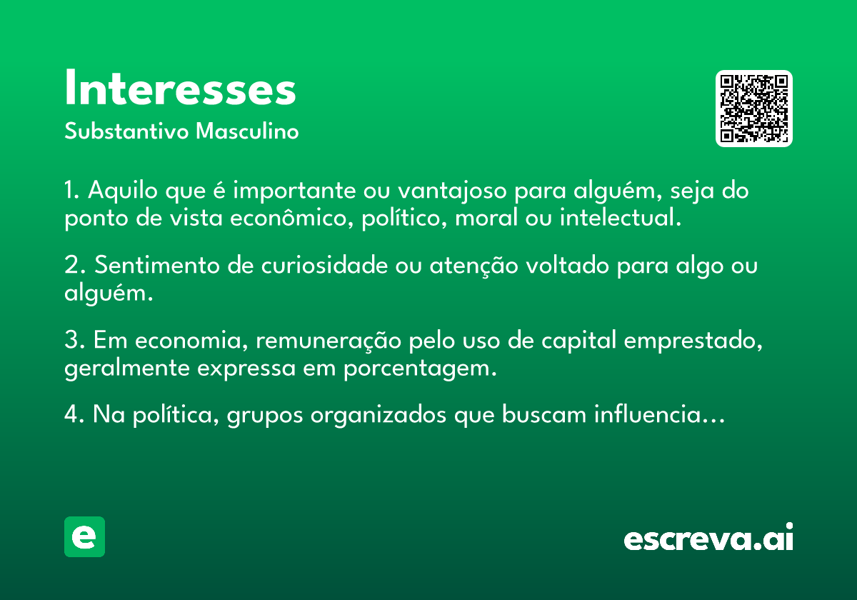 interesse definição