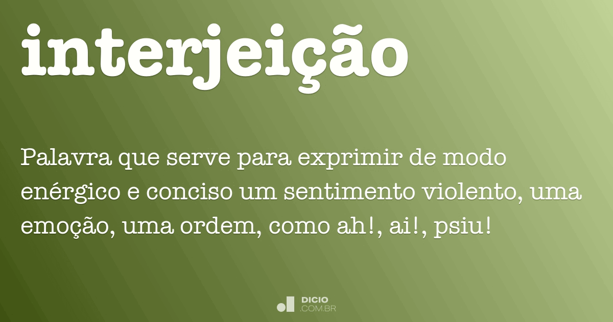 tipos de interjeições