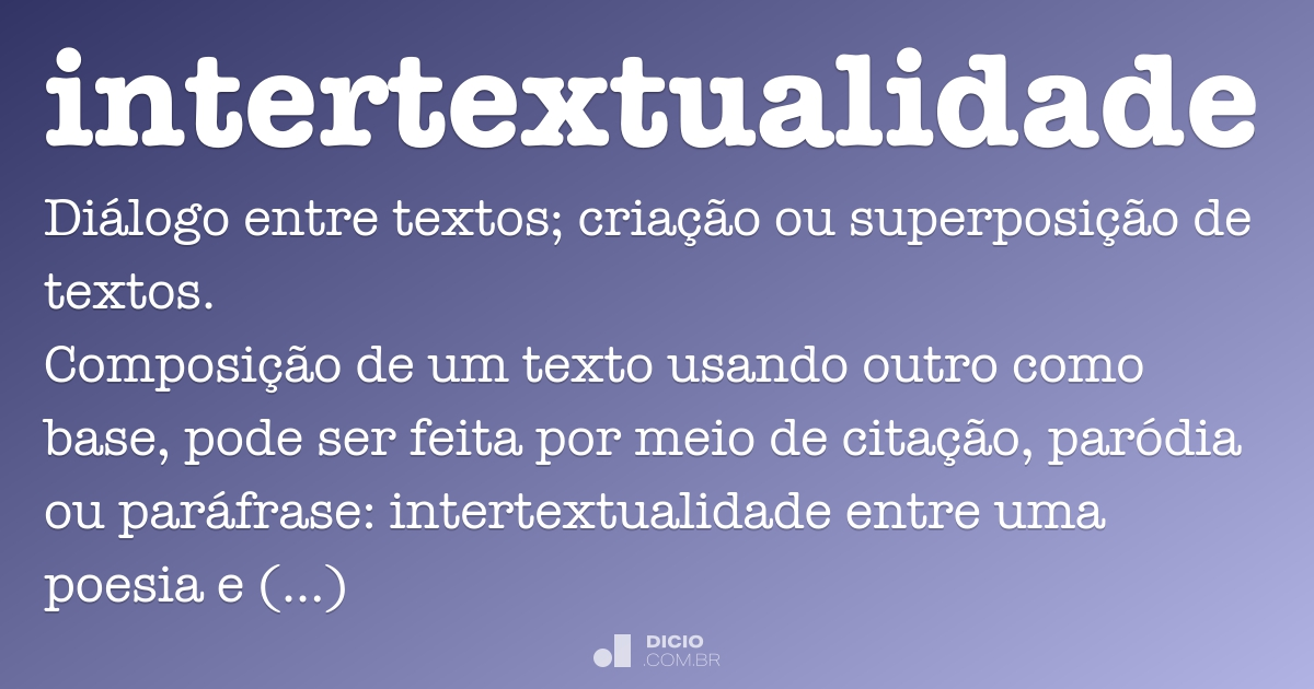 intertextualidade significado