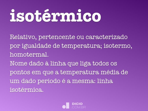 o que é transformação isotérmica