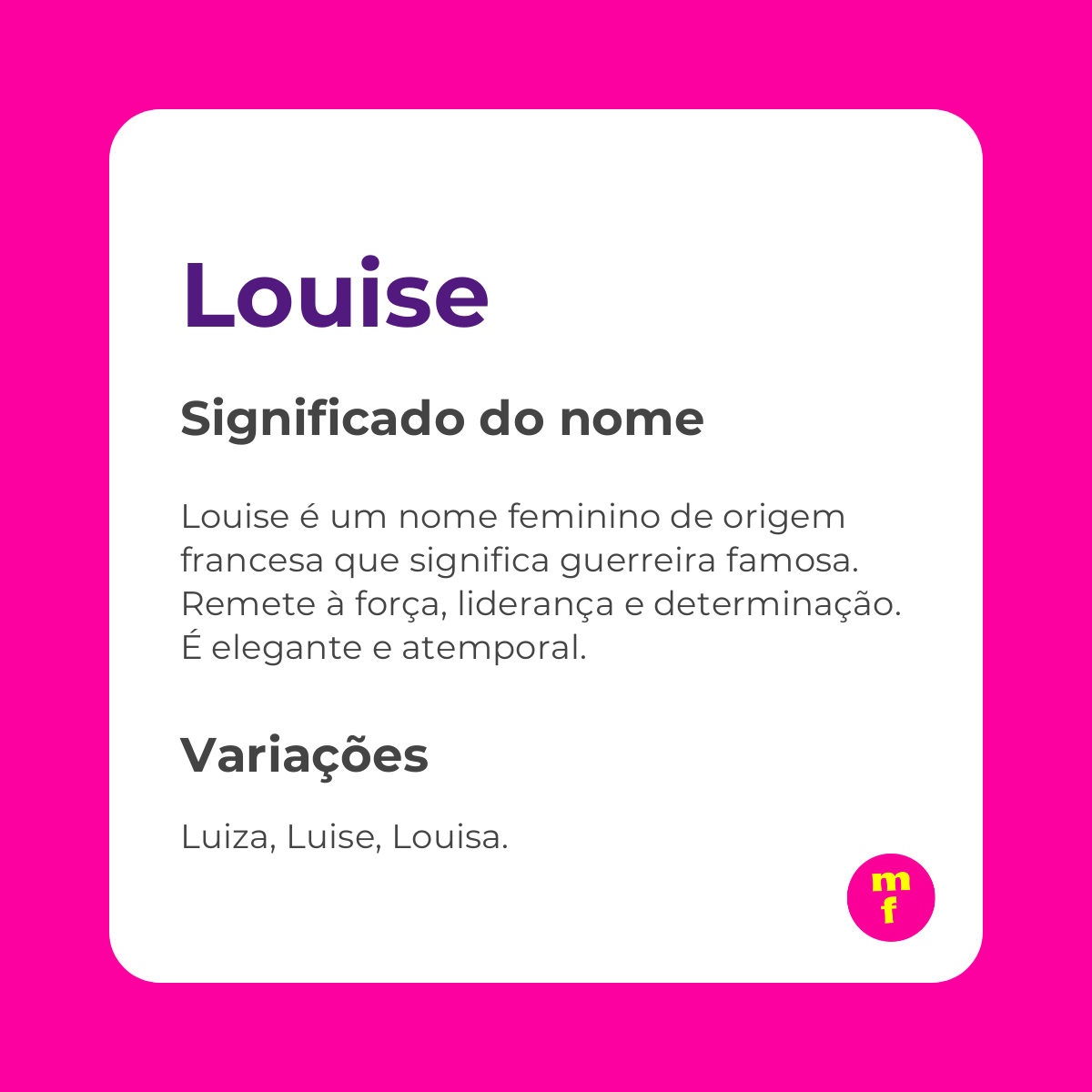 origem do nome louise