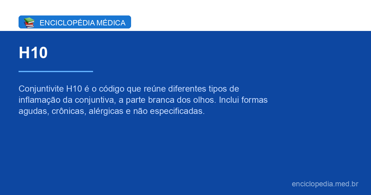 CID H10 conjuntivite