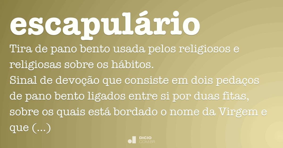 significado escapulário católico