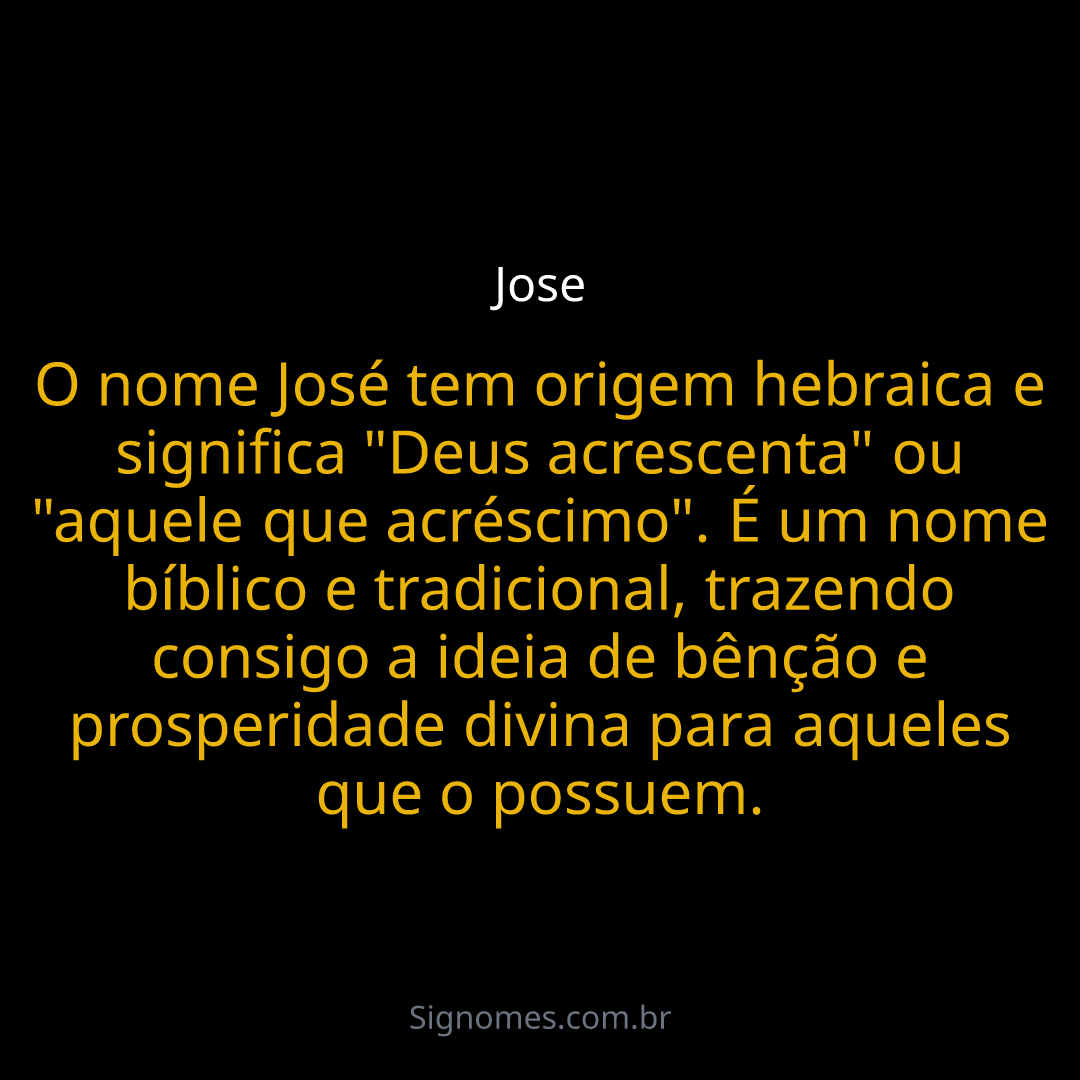 jose hebraico
