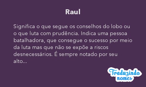 raul nome