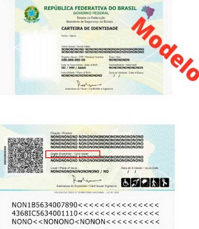 órgão emissor CNH