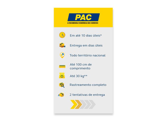 qual a diferença entre PAC e Sedex