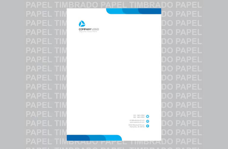 como fazer papel timbrado