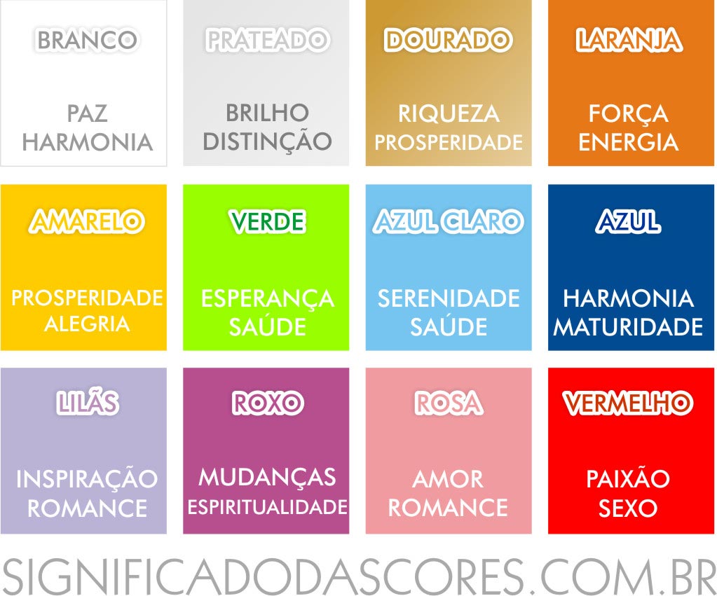 cores para atrair paz no ano novo