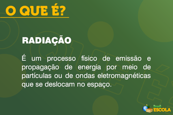 o que é radiação