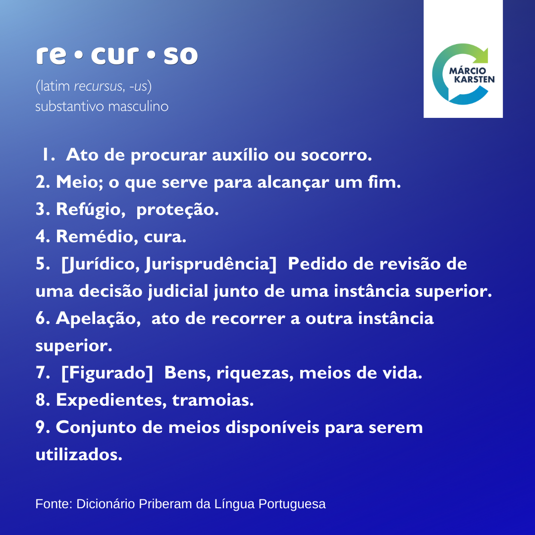 tipos de recursos judiciais