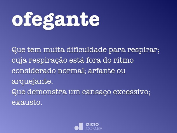 o que causa respiração ofegante