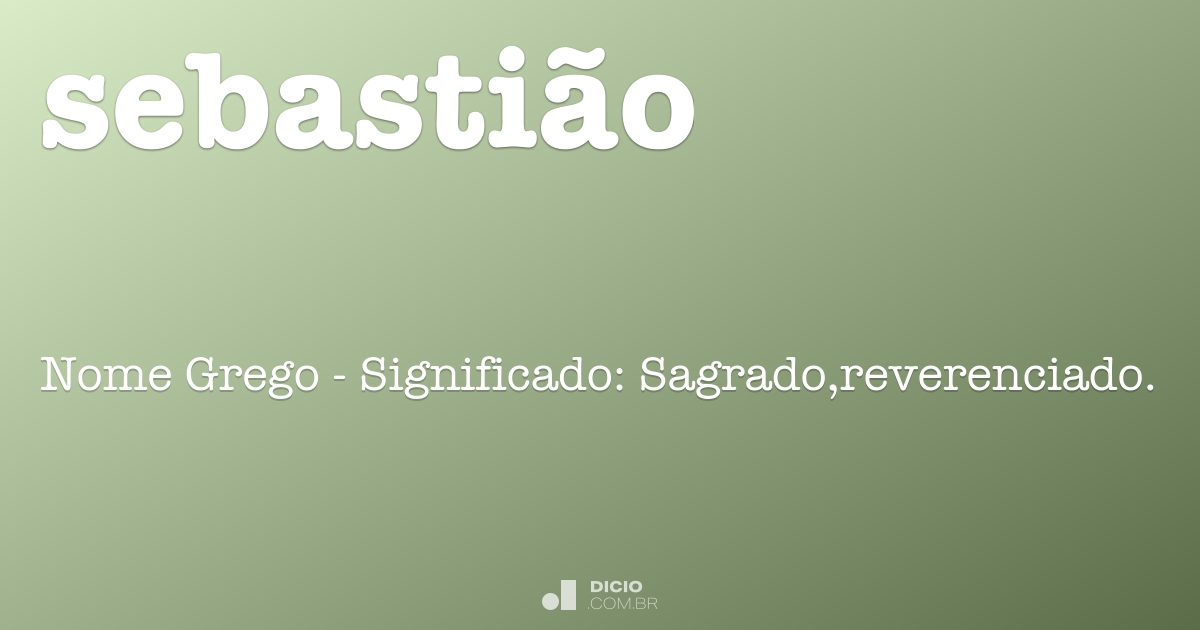 significado de sebastião