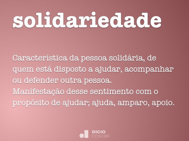qual o significado de solidariedade