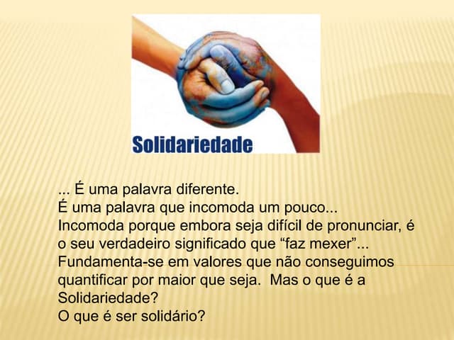 exemplos de solidariedade