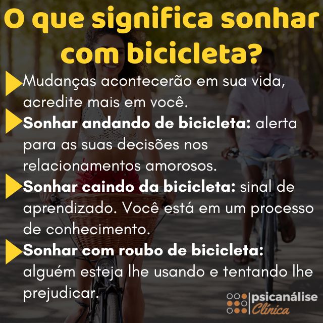 significado de sonhar com bicicleta caindo