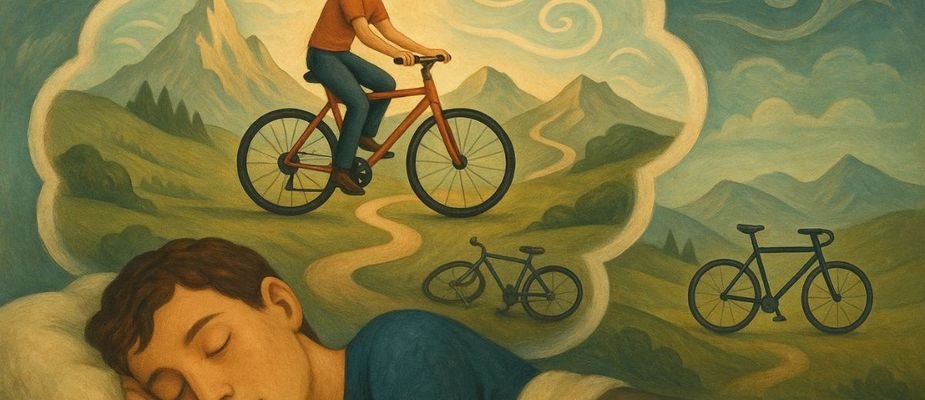 sonhar andando de bicicleta
