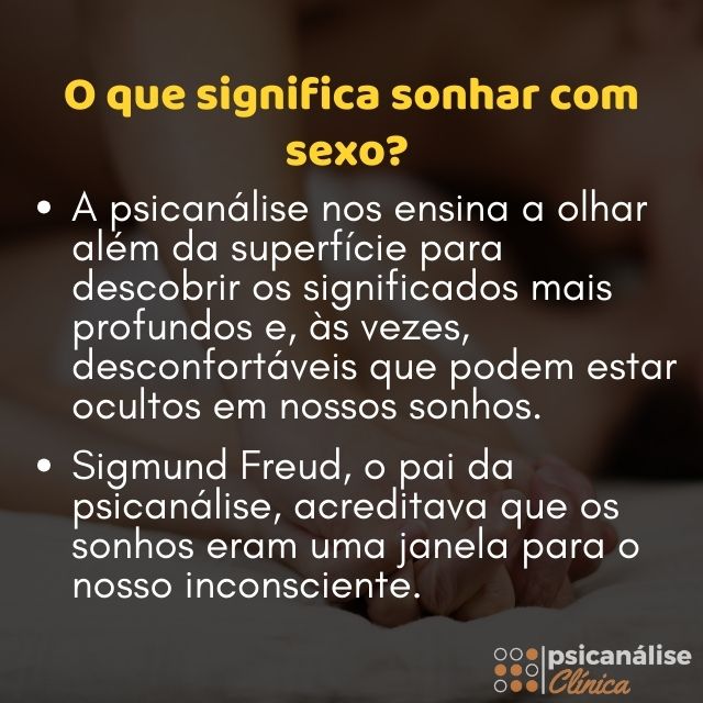 significado de sonhar fazendo sexo