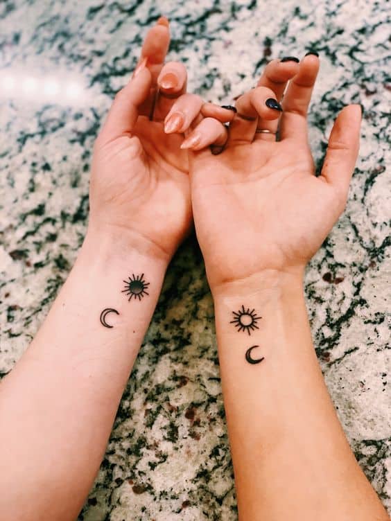tatuagem de opostos complementares