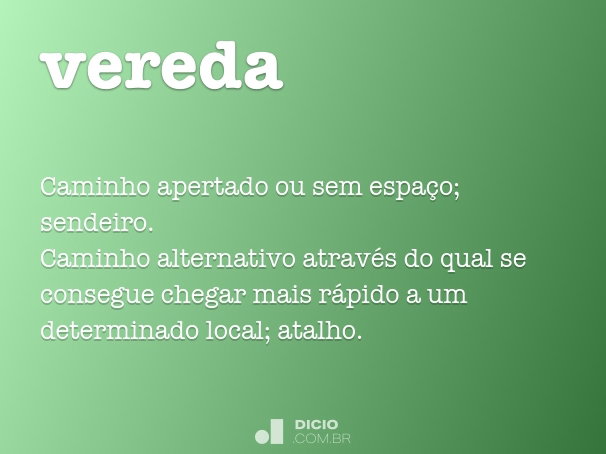 o que significa vereda no cerrado