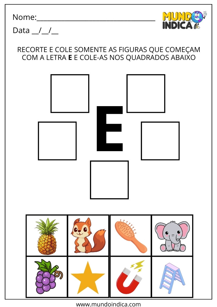 objetos com a letra i