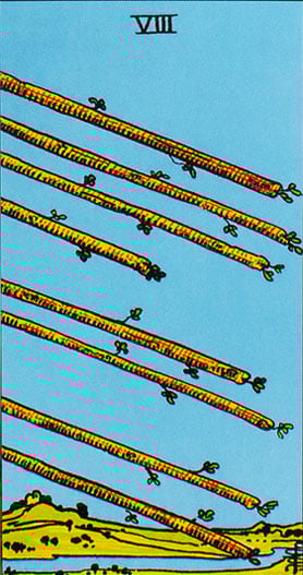 oito de paus tarot trabalho