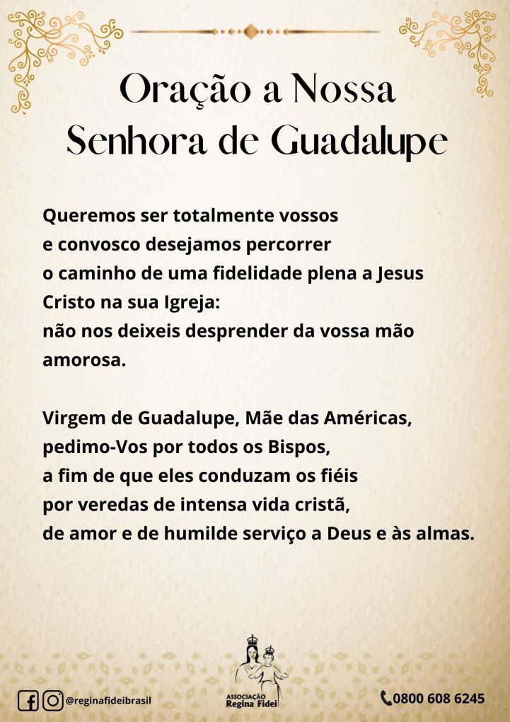 oração a nossa senhora de guadalupe para alcançar graça