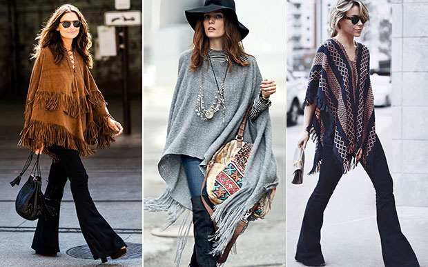 poncho de tecido