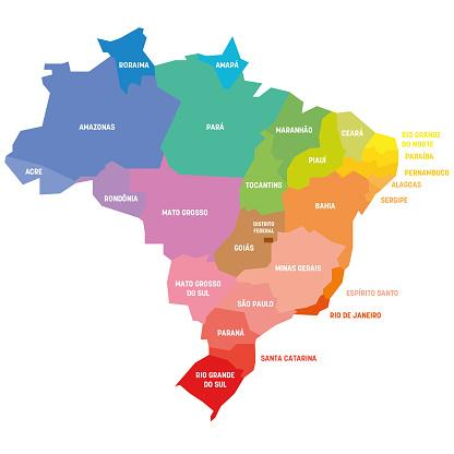 porque o brasil foi dividido em 5 regiões