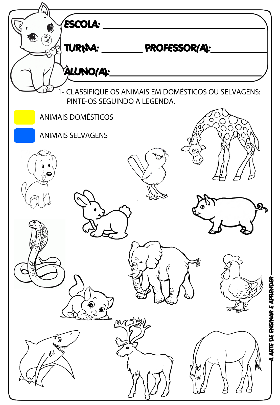 atividades de artes com animais educação infantil
