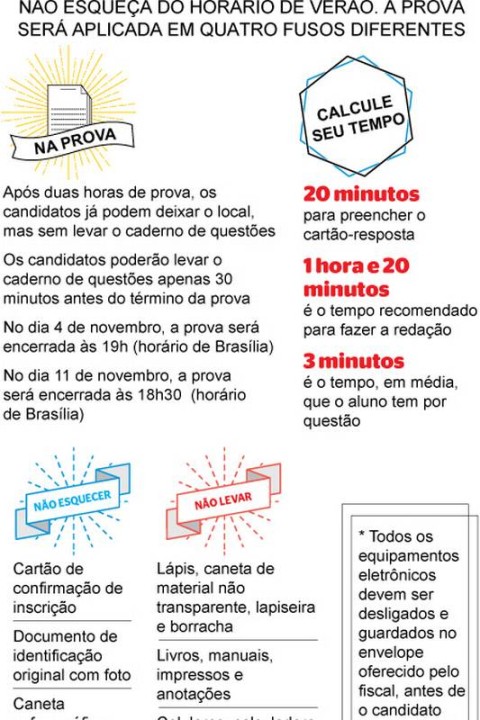 que horas o enem acaba