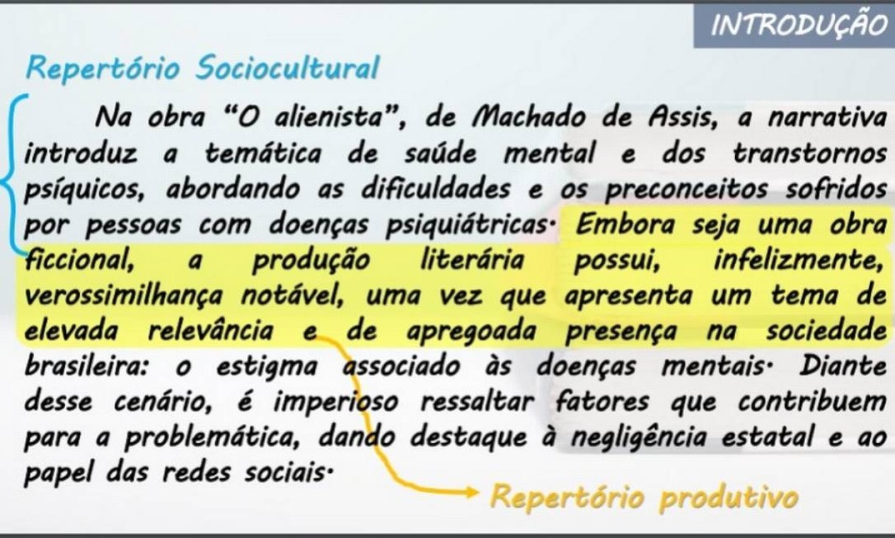 repertório para redação enem