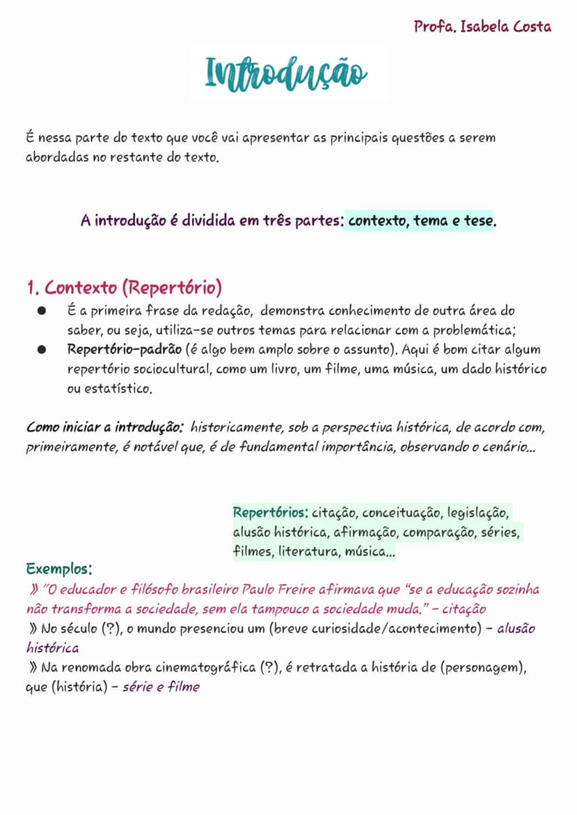 exemplos de repertório enem