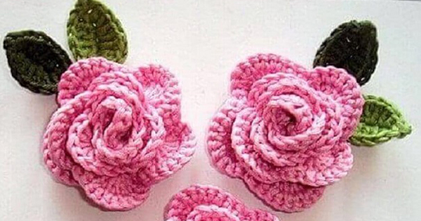ideias de rosas em crochê para iniciantes