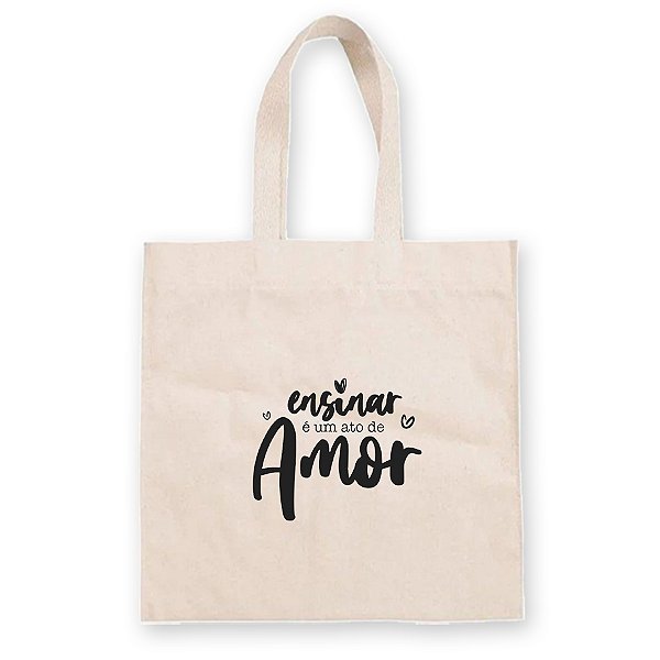 sacola de algodão cru