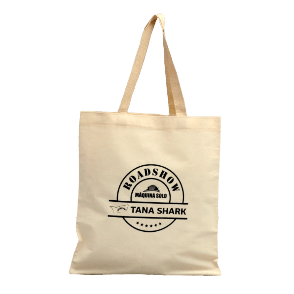 sacola de algodão cru