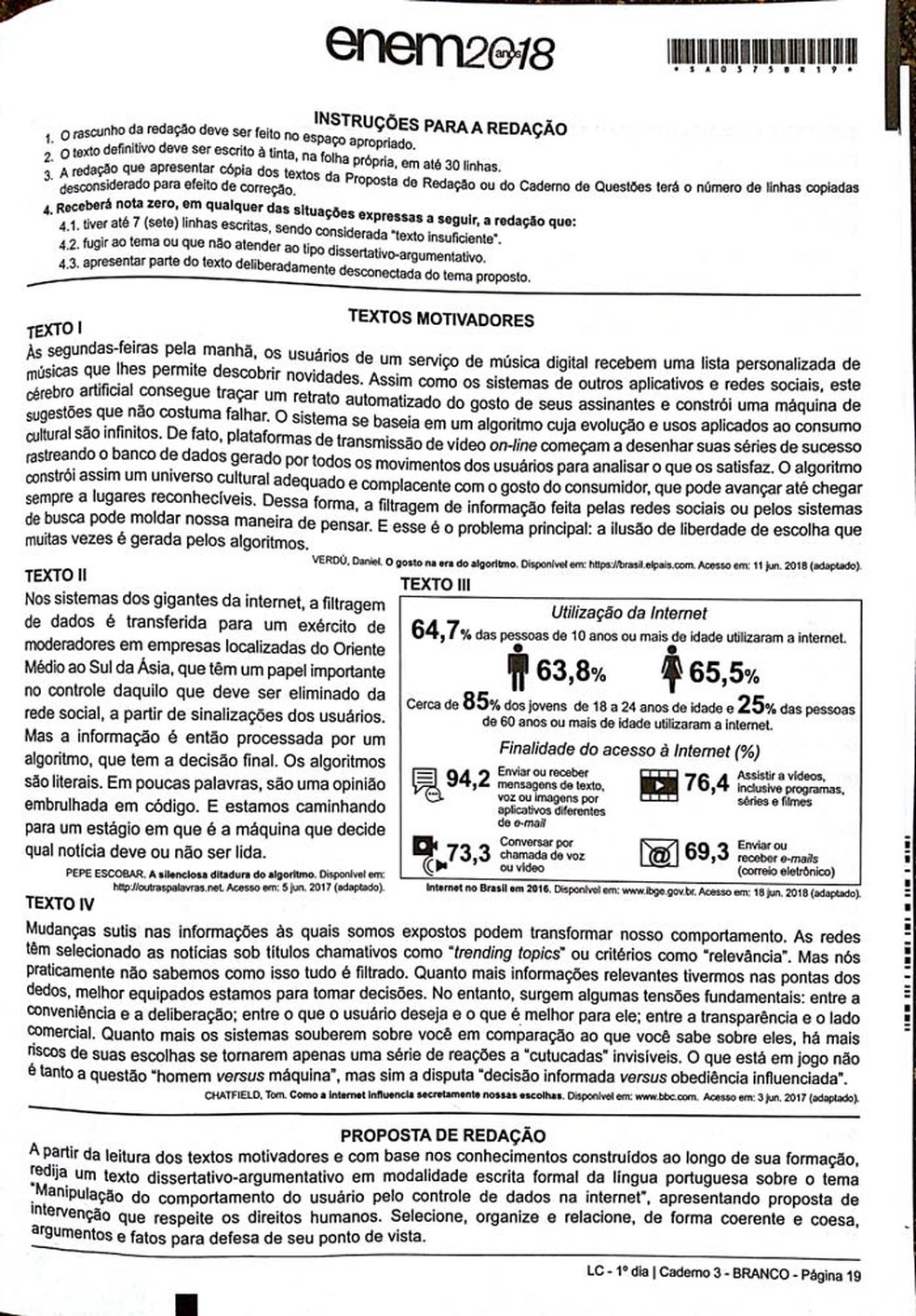 temas redação enem 2024