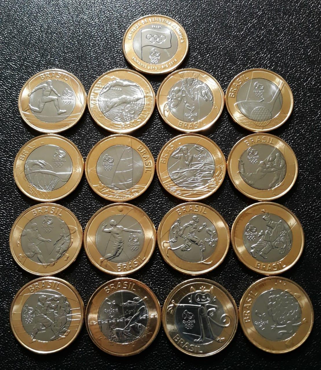 todas moedas das olimpíadas
